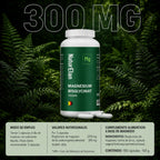 Cápsulas de Bisglicinato de Magnesio - 180 Cápsulas, 770Mg de Glicinato de Magnesio por Cápsula, de los cuales 100Mg de Magnesio Elemental, Vegano, Producido en Alemania