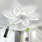 Ventilador de techo con iluminación para dormitorio y sala de estar | 66W y control remoto