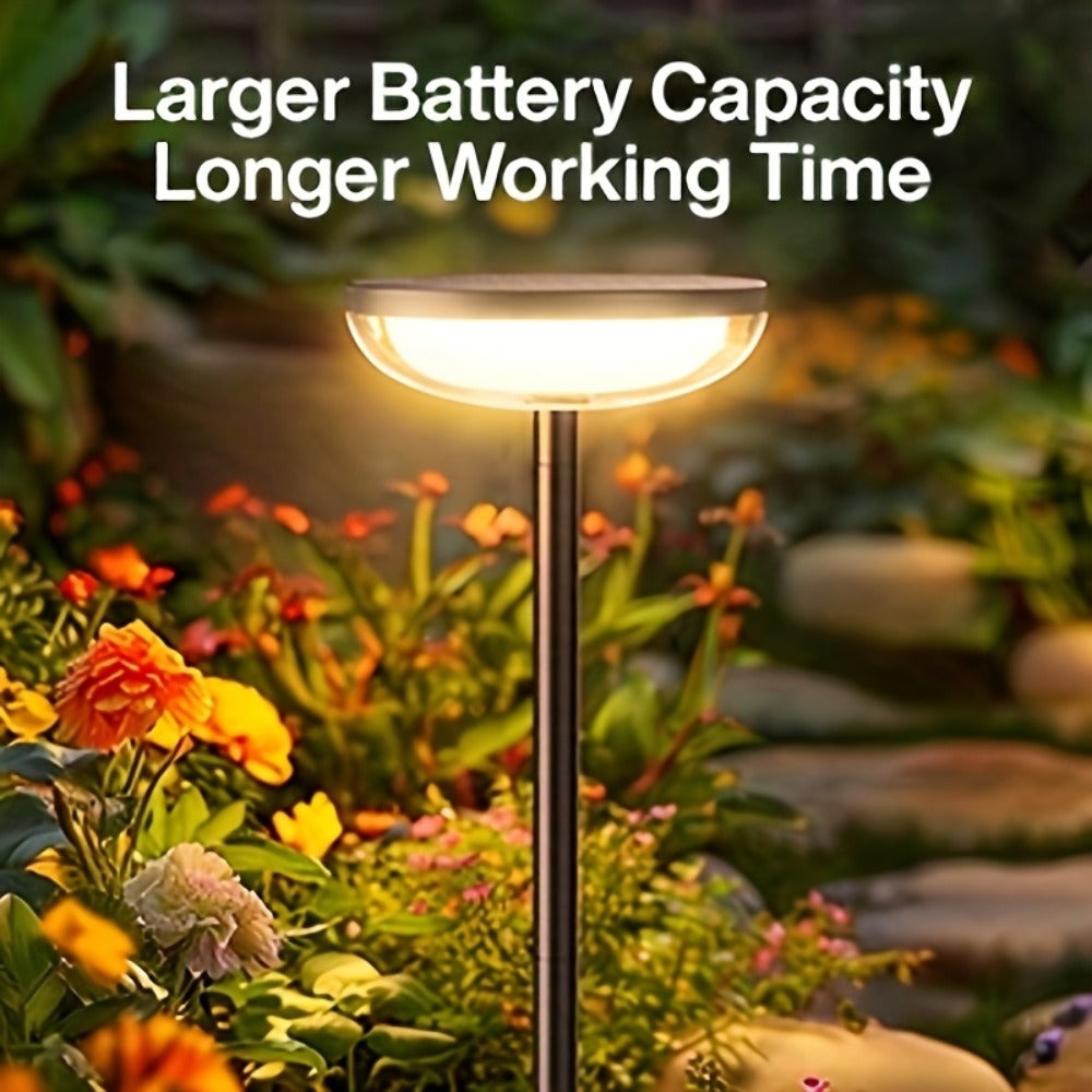4/6/ Paquete de Luces Solares para Jardín, 40LM Luces Solares Exteriores Brillantes, Hasta 14 Horas, 78.74cm de Altura, Luces Solares para Senderos Exteriores IPX5, Encendido/Apagado Automático para Patio, Jardín, Césped y Caminos