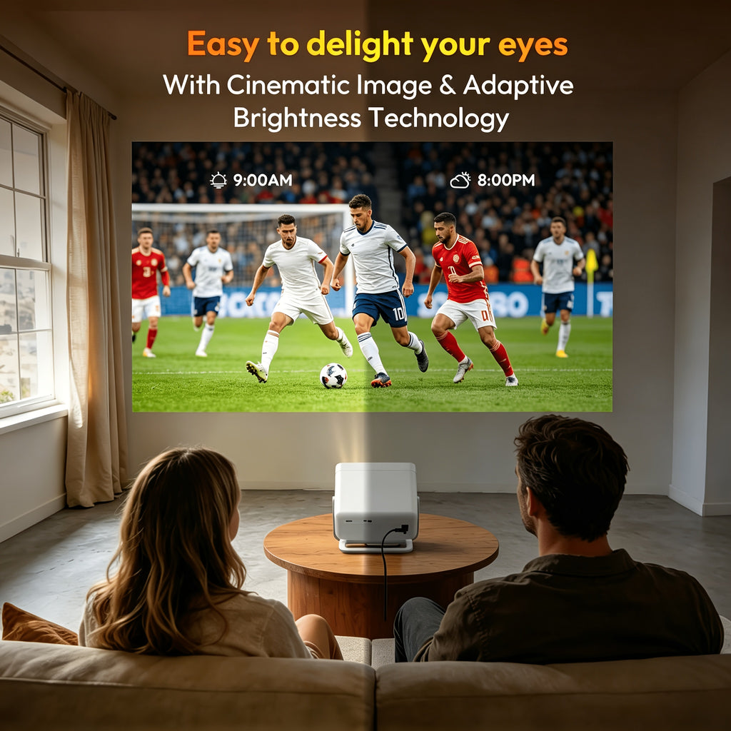 Proyector | Proyector XGODY Android 14, Decodificación Full HD 8K, Gimbal A6Pro Local 1080P, 550 ANSI Lúmenes, Autofocus y Corrección Keystone