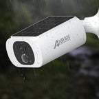 Cámaras de Seguridad Solar ANRAN para Exteriores, Ideales para Protección de Jardín, IP65, Módulo Solar Integrado para Alimentación, Detección PIR de Humanos para Prevenir Visitas No Deseadas, Inalámbricas y Estables, Interacción de Audio Bidireccional pa