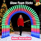 100 Barras Luminosas de Espuma para Recuerdos de Fiesta, 3 Modos de Destello para Barras de Espuma LED, Brillo para Suministros de Fiesta, Perfecto para Decoración del Hogar, Decoración Exterior, Boda para Fiesta, Cumpleaños