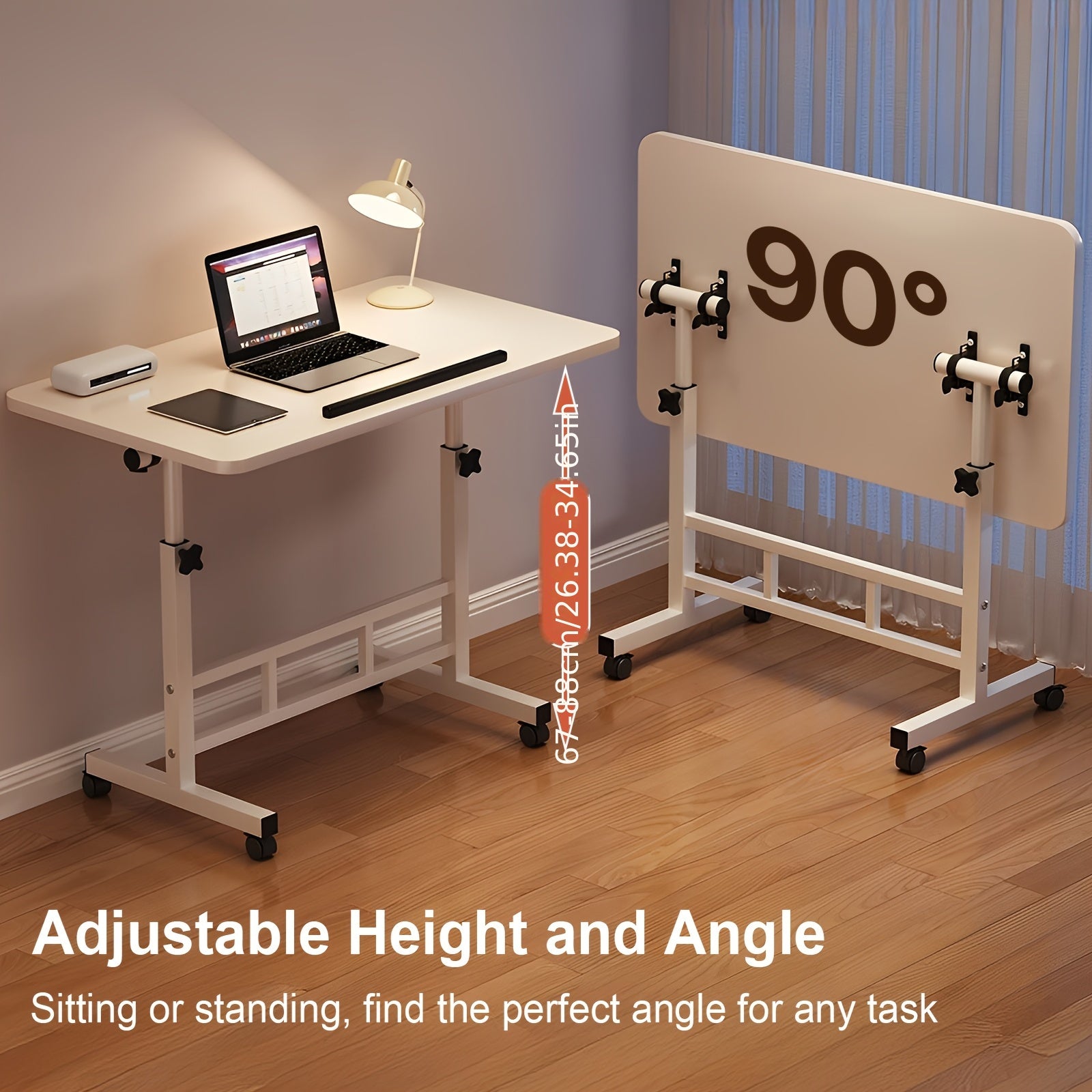 Escritorio para teletrabajo y estudio | 88.9 cm y Ajustable