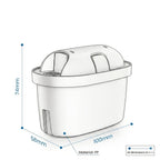 Recambios para jarras con filtro de agua de 6 piezas, reducción avanzada de cloro y metales pesados - Compatible con sistemas Maxtra - Agua fresca y de gran sabor para jarras BTA