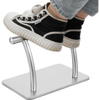 Reposapiés ergonómico de acero inoxidable para debajo de la mesa, antideslizante, para peluqueros, mejora de la postura, peluqueros, reposapiés para peluqueros, spa