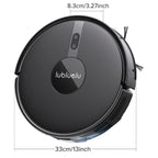 Lubluelu B40 Robot Aspirador, Robot Aspirador y Trapeador 3 en 1, 6500Pa, Bajo Ruido 62Db, Cuerpo Ultra-Delgado de 9.98 cm, Mapeo de 5 Pisos, Limpieza Diversificada, Robot Aspirador para Pelo de Mascotas, Alfombra, Piso Duro, Regalos de Navidad y Hallowee