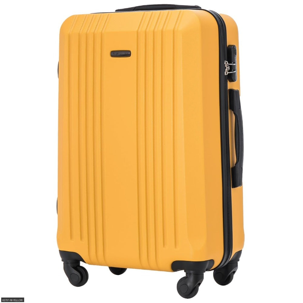 Maleta Rígida Grande XL, Aprox. 75X47X27 Cm O 66X42X24 Cm O Maleta de Cabina 56X38X22 Cm O 55X38X20 Cm / 18" 20" 24" 28" / ABS+, Asa Telescópica Ajustable, 4 Ruedas de 360°, Cerradura con Código, Equipaje de Mano en Colores Oro Rosa / Champán / Amarillo /