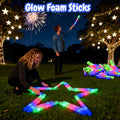 100 Barras Luminosas de Espuma para Recuerdos de Fiesta, 3 Modos de Destello para Barras de Espuma LED, Brillo para Suministros de Fiesta, Perfecto para Decoración del Hogar, Decoración Exterior, Boda para Fiesta, Cumpleaños
