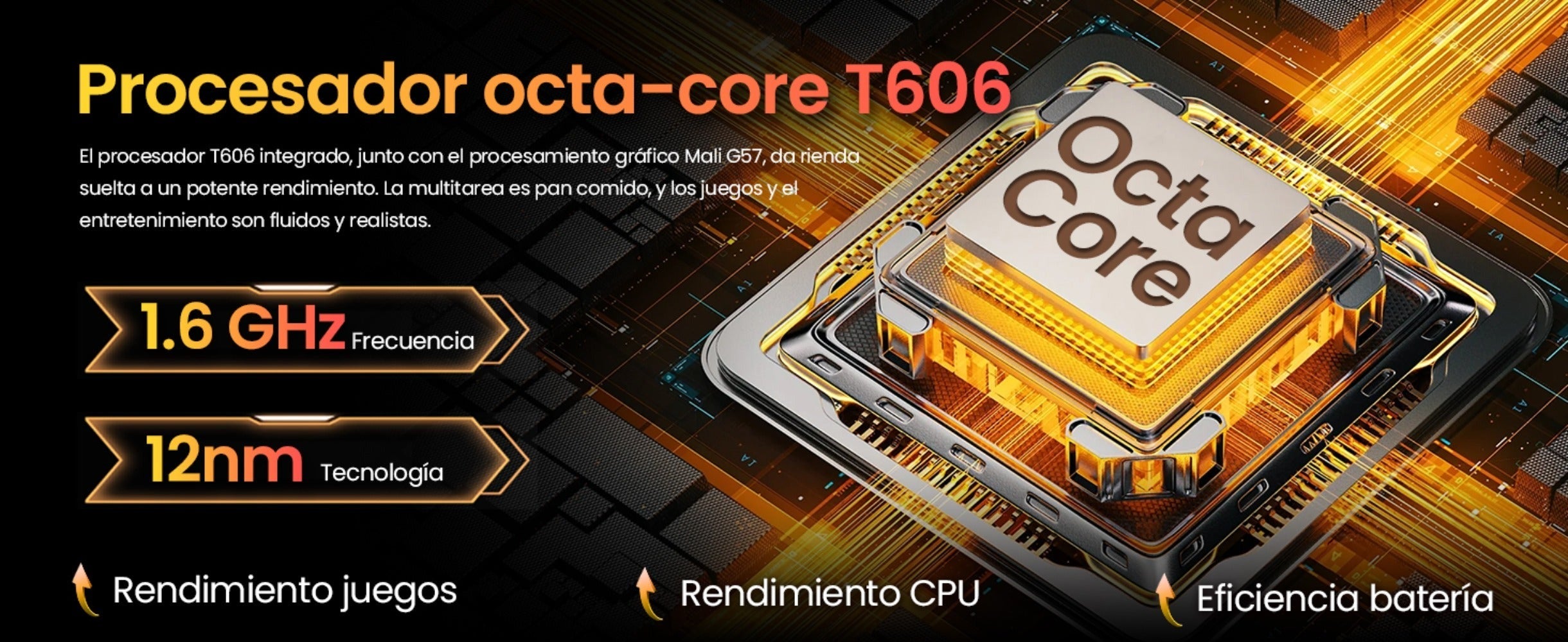OUKITEL WP28E (2024) Móvil - 16GB RAM+64GB ROM (TF 1TB) Teléfono Movil Android 14 10600mAh, Movil 6.52 HD Pulgadas, Cámara 13MP+ 5MP, 4G Dual SIM/OTG/IP68/IP69K/GPS/NFC