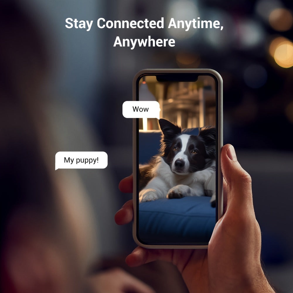 2 unidades BoyKeep Cámara Inteligente WiFi 5g/2.4ghz, Monitor de Seguridad Interior de Alta Definición, Cámara de Seguridad Especial para Mascotas, Vigilancia Panorámica 360°, Visión Nocturna, Llamadas Bidireccionales, Almacenamiento en la Nube