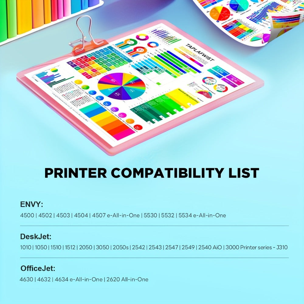 Cartuchos de Tinta Compatibles 301XL y Color, Reemplazo para Tinta 301 301XL para HP Deskjet 1110 1111 1112 Envy 4510 4511 4512 Officejet 3830 3831 3832 4650 4652 4654 Impresora