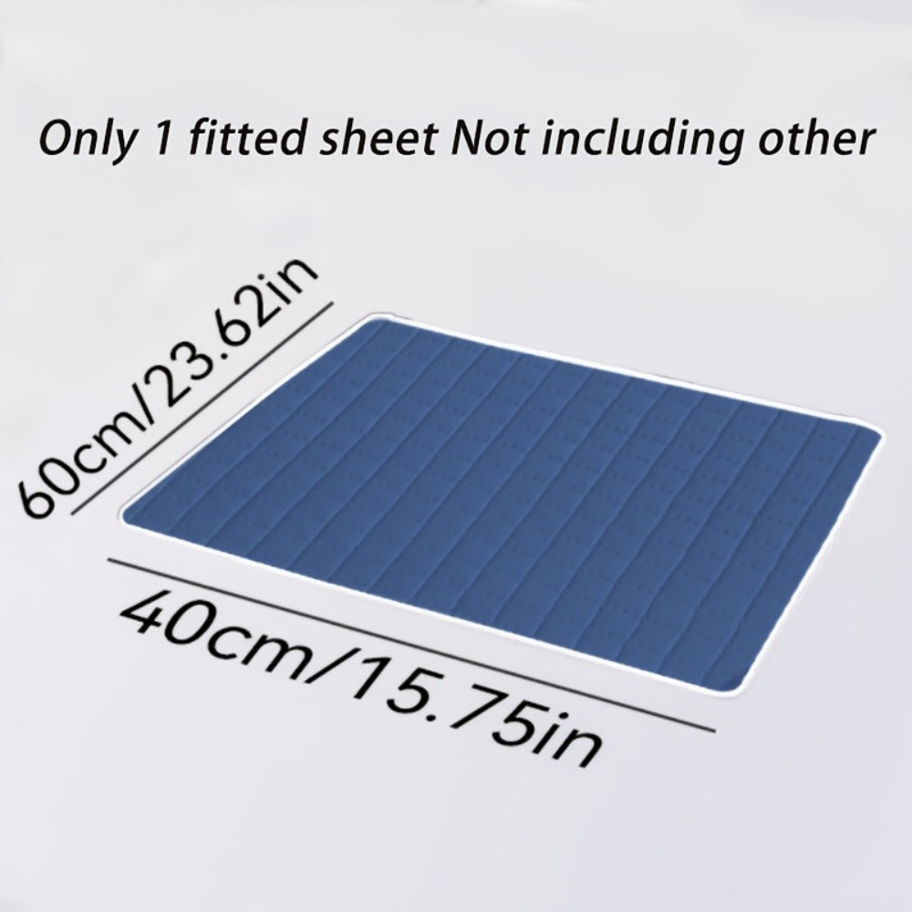 1 pieza Protector de colchón impermeable de alta calidad, sábana bajera ajustada, fabricada con tecnología de gofrado Soundwave, cubrecama suave y cómodo, lavable a máquina, apto para dormitorios, hoteles, residencias estudiantiles, fundas de almohada y r