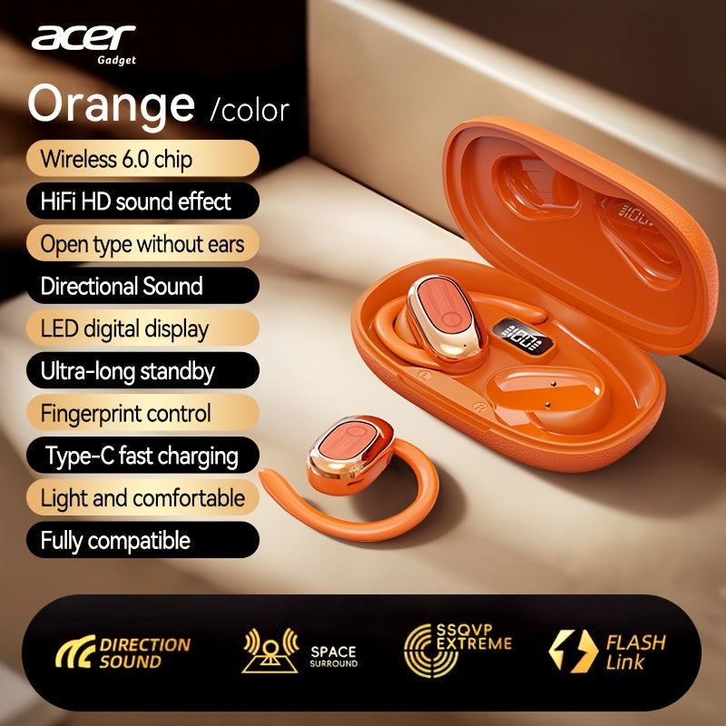 Auriculares Bluetooth | Auriculares inalámbricos Acer OHR553 con calidad de sonido HIFI, verdaderamente inalámbricos, estéreo omnidireccional