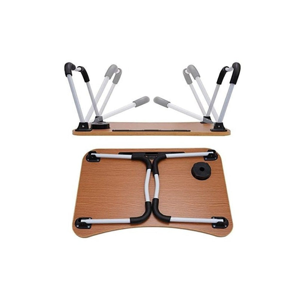Bandeja para Cama, Mesa Plegable de Desayuno con CAJON Mesa Ordenador Portátil Multifunción Mesa de Ordenador portátil para Cama y sofá