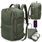 Mochila de cabina expandible 40x25x20-25cm | compartimiento para zapatillas | Mochila casual compatible con portátil 14 pulgadas
