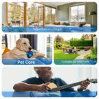 Cámara de Robot para Smartphone HD de 3MP, Cámaras Interiores con Audio y Video, Cámaras de Seguridad Inalámbricas para Interiores y Exteriores, Cámara para Mascotas para Gato Perro, Cámara de Vigilancia de 360 Grados con Visión Nocturna para Dormitorio,