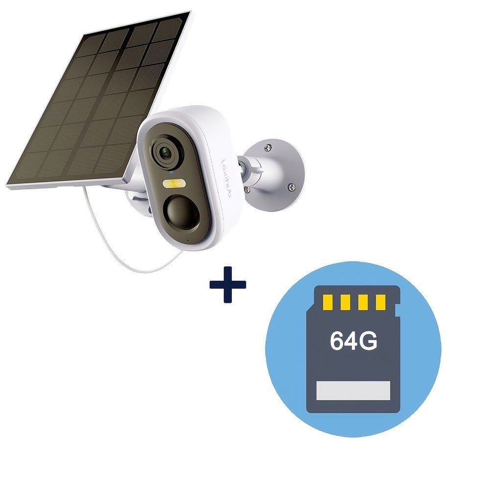 Cámara de seguridad PTZ Wifi para exteriores Laxihub, seguimiento automático, cámara de vigilancia CCTV con audio, visión nocturna a color, detección humana con IA, audio bidireccional, cámara de seguridad inalámbrica de 2.4Ghz, cámaras de seguridad para