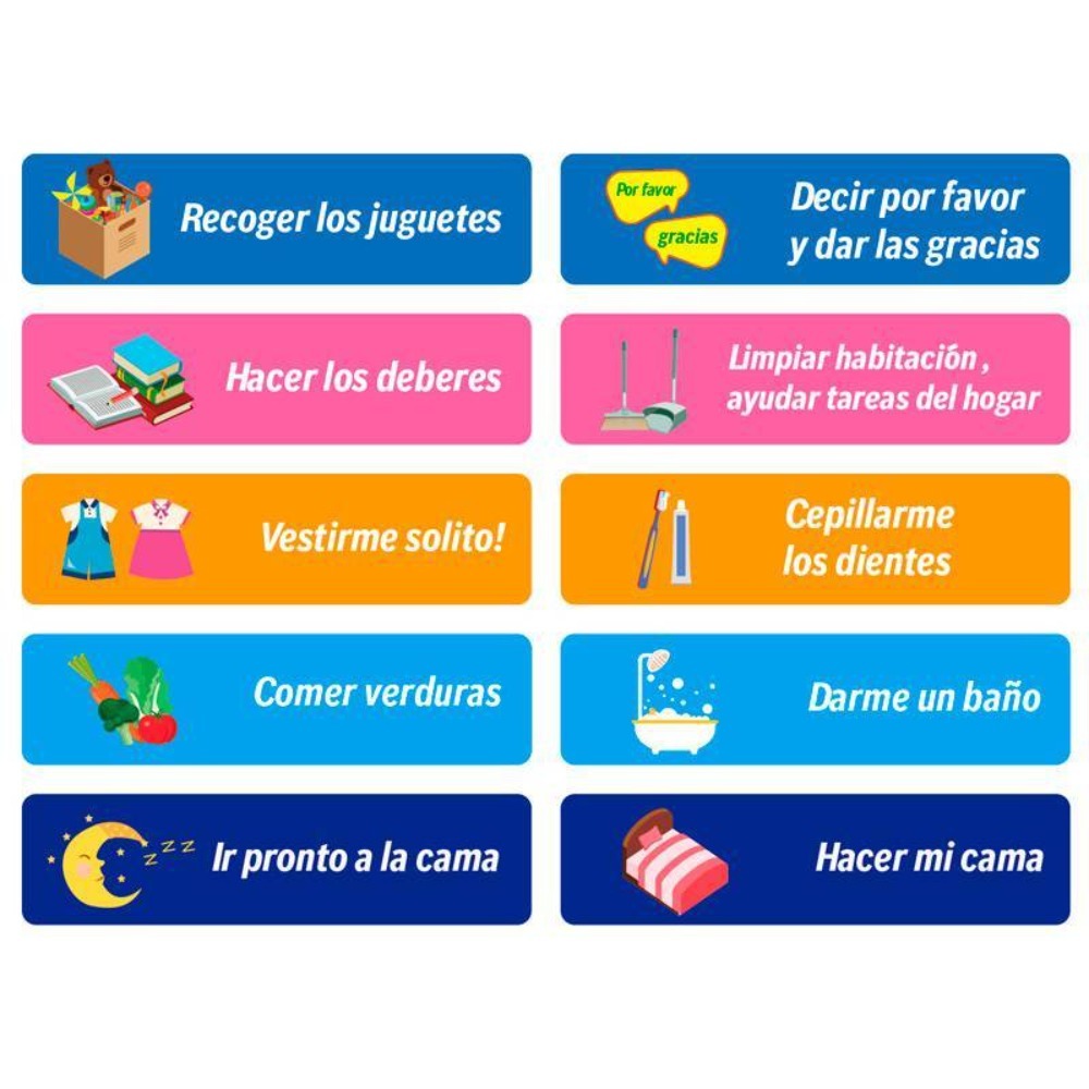 Tabla de Recompensas Infantil Magnética Estrellas - Regalos Niños pequeños 3 4 5 6 7 años