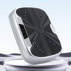 Placa vibratoria inteligente con masaje electromagnético | 99 niveles de velocidad | Almohadilla de acupresión para pies | Control remoto y banda de resistencia incluidos | Quemador silencioso de cuerpo completo para fitness en casa, recuperación muscular