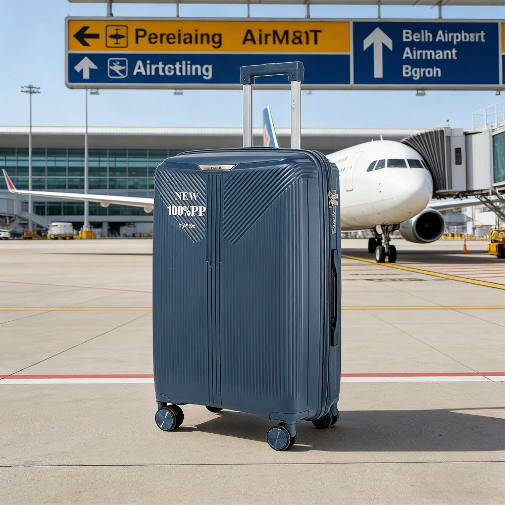 Maleta de PP de 24 pulgadas con ruedas silenciosas y suaves, y cerradura de combinación antirrobo, ofrece viajes seguros y silenciosos. Duradera, ligera y fácil de manejar, ideal para viajes de larga distancia, escapadas cortas, salidas diarias y todas la