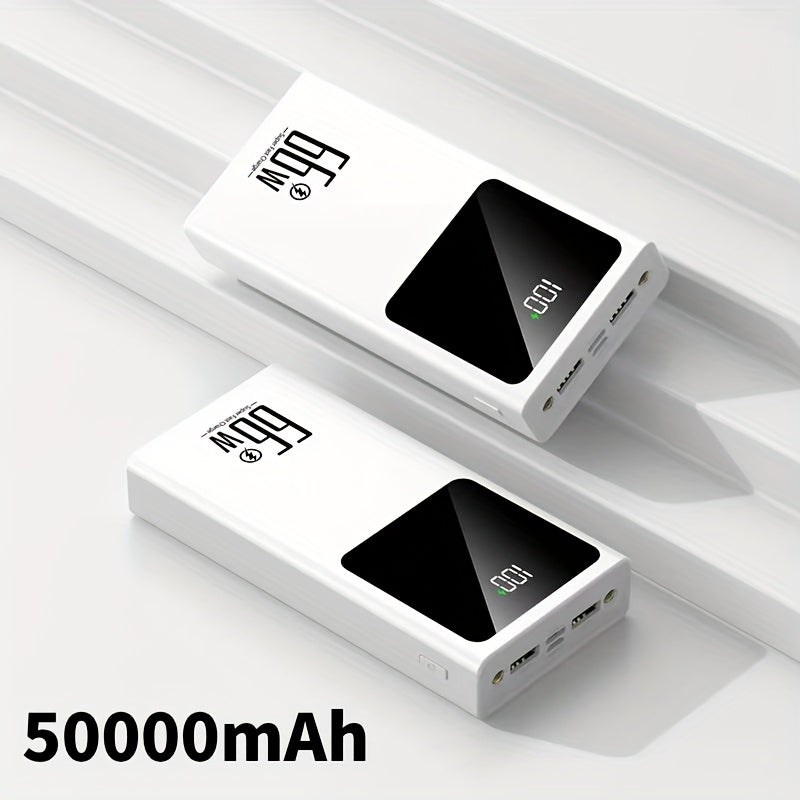 Batería externa | Batería Externa Portátil de 50000mAh, Carga Rápida Bidireccional, Batería de Respaldo de Energía de Emergencia para Exteriores