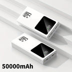Batería externa | Batería Externa Portátil de 50000mAh, Carga Rápida Bidireccional, Batería de Respaldo de Energía de Emergencia para Exteriores