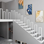 Barandillas de escaleras interiores, barandillas en forma de U para escaleras, barandillas exteriores, barandillas para escaleras, barandillas industriales antideslizantes de seguridad, elegantes y sencillas, para escaleras, porche y jardín