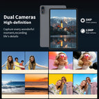 Cámara de seguridad | Tableta Android con sistema Android 16, tableta de 12 pulgadas con teclado, 24 GB (8 GB + 16 GB) RAM + 256 GB ROM, cámara