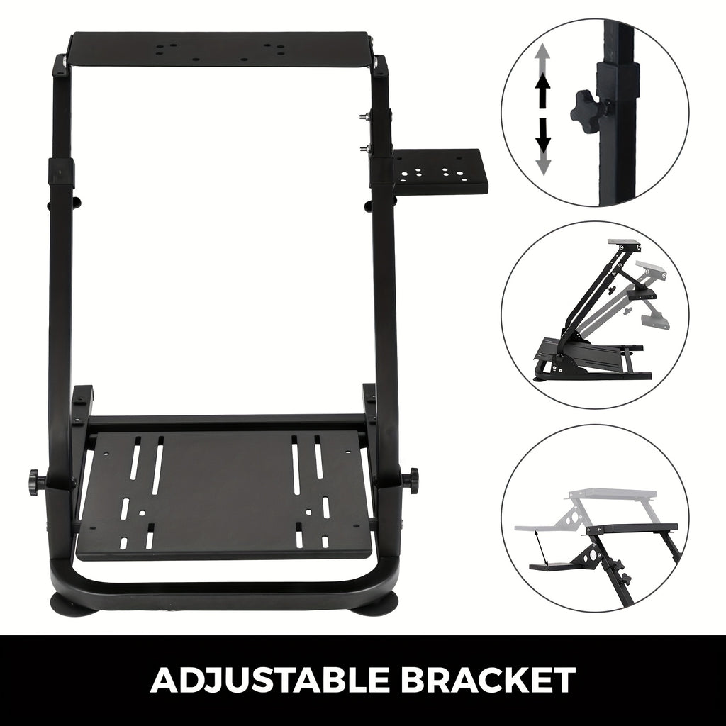Soportes para volante de carreras | Soporte Plegable para Volante de Carreras, Estructura Triangular de Simulador de Volante para Logitech G29