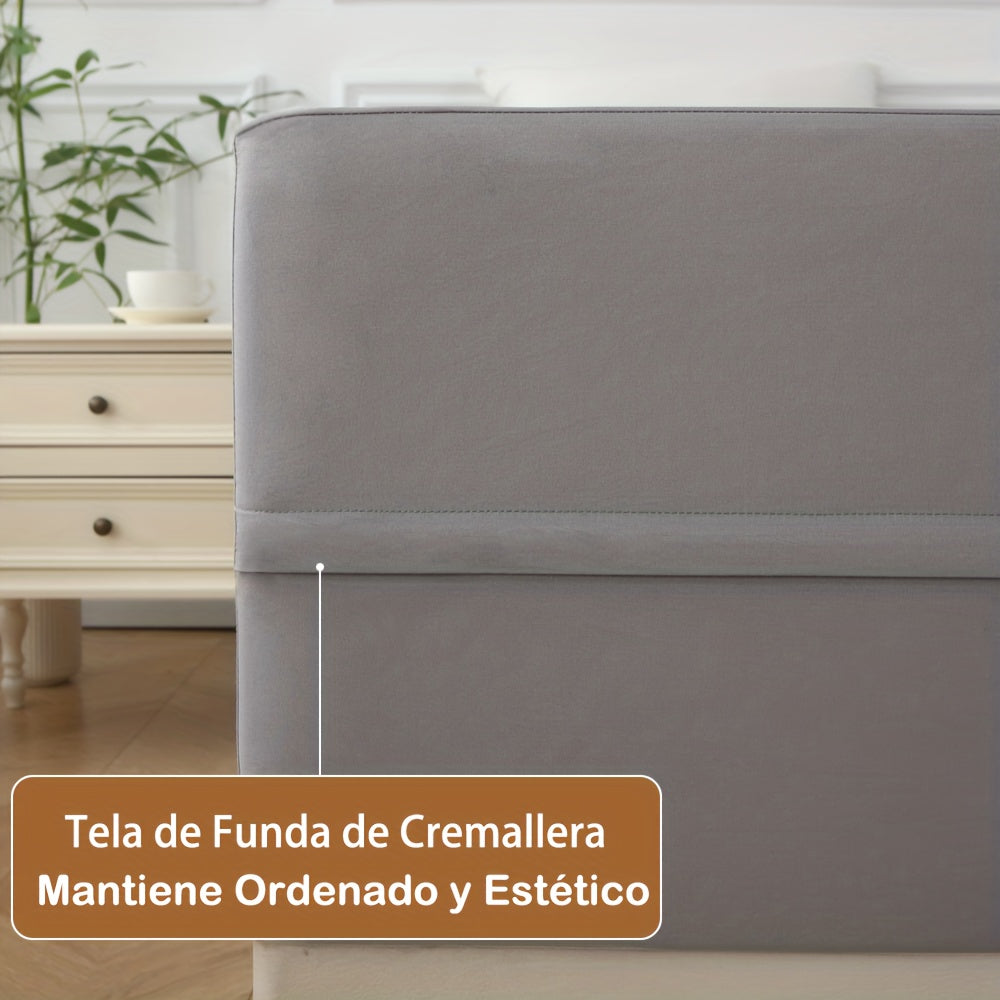 1pc Protector de Colchón Impermeable de 6 Lados, Funda de Colchón Cómoda y Antipolvo, con Cierre de Cremallera y Cubierta Suave, Adecuado para Dormitorios, Habitaciones de Invitados, Hoteles y Residencias Estudiantiles (Excluyendo Fundas de Almohada)