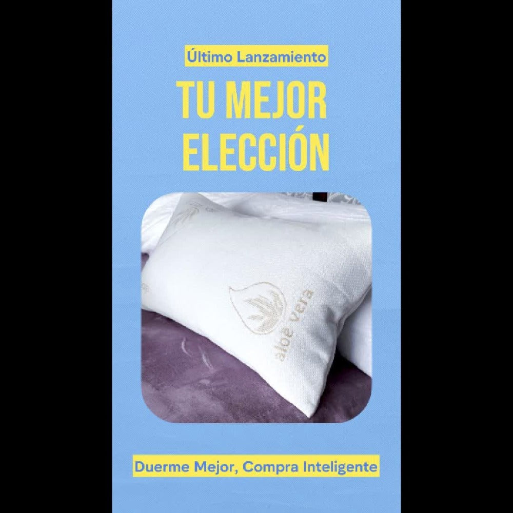 70–150 cm Almohada extra larga, Almohada Copo de Viscoelástica con Aloe Vera - Desenfundable y Termorregulable - Alivio Cervical