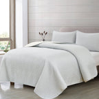 Colcha Bouti Reversible Tacto suave Calidad superior Ligera de Verano - Cubrecama con Relieve Geométrico Termosellado, Estilo Moderno y Suave (Solo Colcha No incluye fundas)