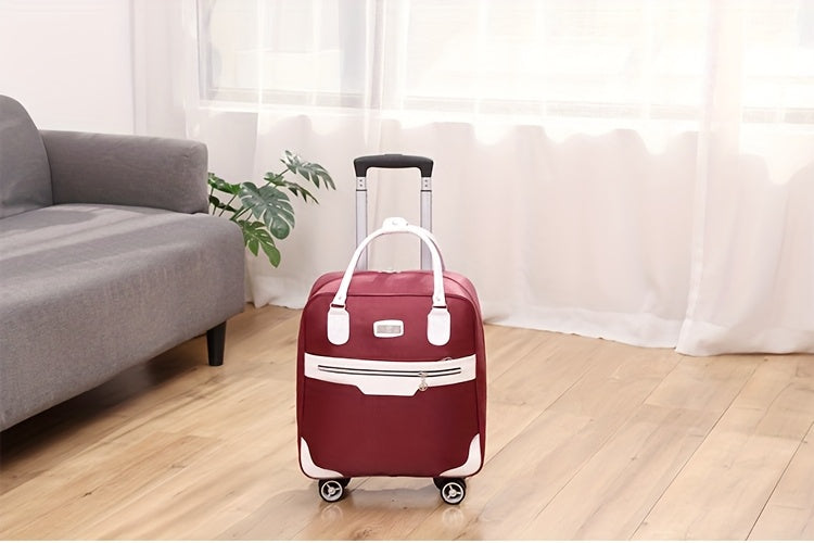 Maleta de Viaje Plegable de Gran Capacidad, Bolso de Viaje para Exteriores, Maleta con Ruedas, Bolso Unisex con 4 Ruedas Univer y Asa Retráctil, Maleta Ligera, Robusta y Duradera
