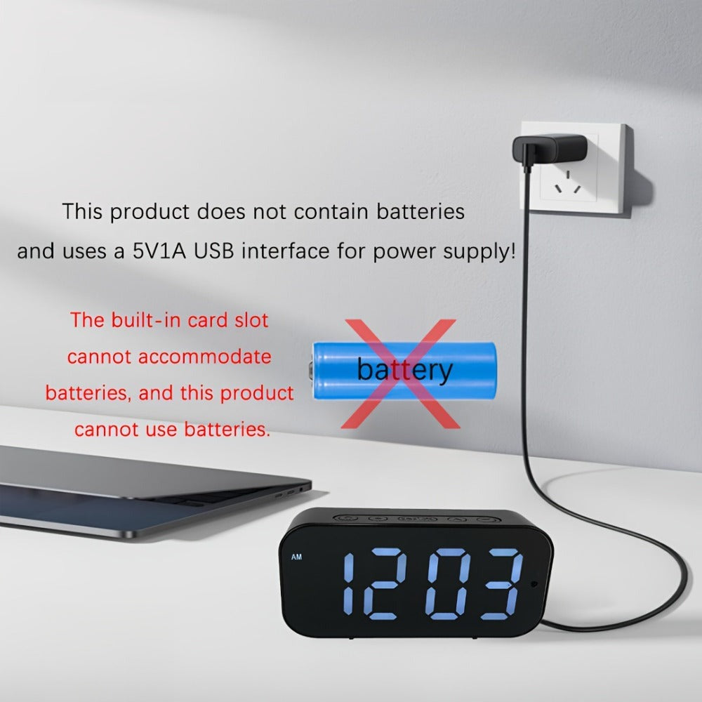Cámara Despertador 1080P WIFI con Detección de Movimiento, Visualización Remota y Control por APP para Mantener Segura tu Hogar, Oficina, Mascotas y Bebés
