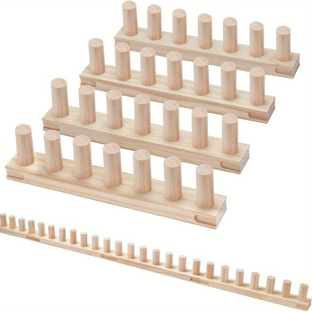 Telar para manta de hilo grueso de 139.7 cm - Kit de tejido a mano de tamaño ajustable para proyectos con hilo grueso, operación fácil, mantas acogedoras hechas a mano | Ideal para principiantes del bricolaje