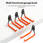 Set de ganchos de garaje para pared 12 piezas | Herramientas, escaleras y bicicletas