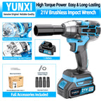 Llaves de impacto inalámbricas, Llaves de impacto de alto torque, Juegos de llaves inalámbricas, Equipadas con baterías, Baterías recargables. Brocas inalámbricas, Destornilladores compatibles con automóviles, Mecánicos de reparación de motocicletas, Entu