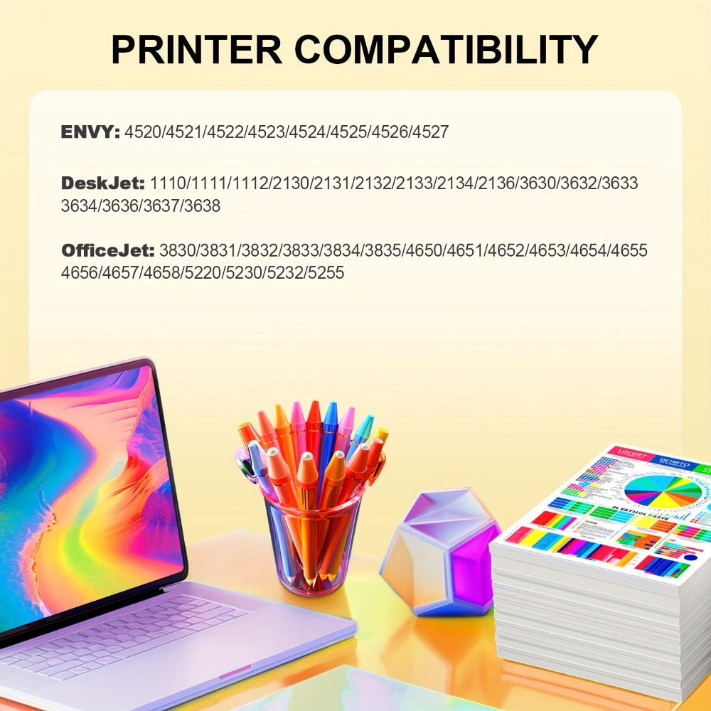 Cartuchos de tinta 302XL compatibles con tinta de impresora 302 negra y tinta de impresora tricolor. Los cartuchos de tinta 302 funcionan con las impresoras Deskjet 1110, 1111, 1112, 2130, 2131, 2132, 2133, 2134, 2136, 3630, 3632, 3633, 3634, 3636, 3637,