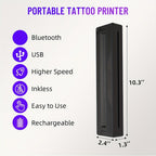Impresoras Portátiles Inalámbricas para Viajes, Impresora Térmica Inalámbrica Mini sin Tinta Mejorada Compatible con Android, IOS y Portátil, Soporta 21.59cm X 27.94cm Carta de EE. UU. y A4, Impresora Móvil Pequeña Portátil para Viajes y Hogar (con 3 hoja
