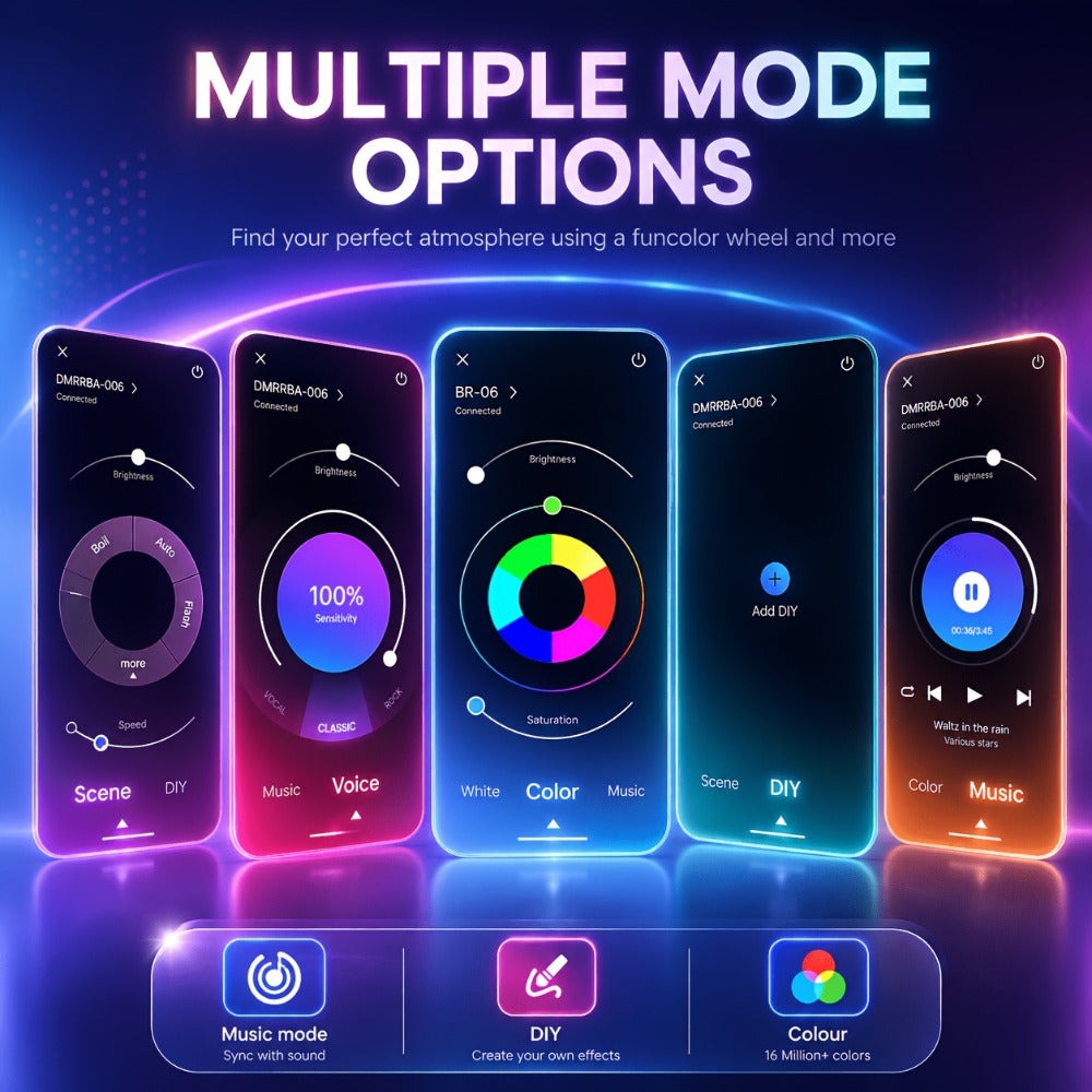 Tira de luz neón RGB de 5M/10M/20M con colores a través de la aplicación, control remoto, configuración de temporizador, flexible y cortable, y modo de ritmo musical, perfecta para la decoración de iluminación de escenarios, regalo