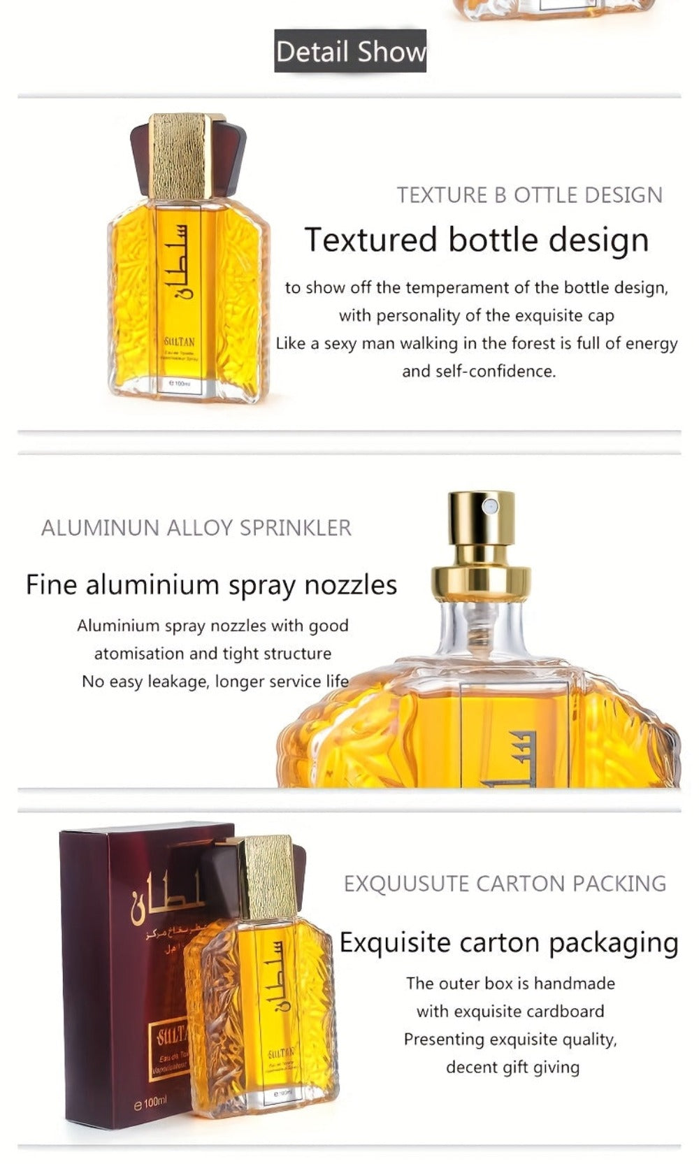 100ml+3ml, Perfume Floral Amaderado para Hombre, Perfume para Hombre, Perfume Romántico de Larga Duración, Diseño Hermoso, Forma Única, Regalos de Vacaciones, Ideal para el Trabajo Diario