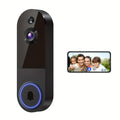 Cámara de Timbre de Video Inalámbrica Wi-Fi 2K, Alimentada por Batería, Detección de Personas con IA, Vista en Vivo, Visión Nocturna, Almacenamiento en la Nube, Solo WiFi 2.4G, Cámara de Vigilancia para Sistema de Seguridad del Hogar