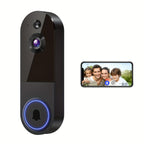 Cámara de Timbre de Video Inalámbrica Wi-Fi 2K, Alimentada por Batería, Detección de Personas con IA, Vista en Vivo, Visión Nocturna, Almacenamiento en la Nube, Solo WiFi 2.4G, Cámara de Vigilancia para Sistema de Seguridad del Hogar