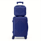 Maletas de Viaje 2 Piezas con Ruedas Giratorias, Ligero y Aprobado para Aerolíneas, Carcasa Dura ABS, Tamaño 12"+20", Set de Equipaje de Mano