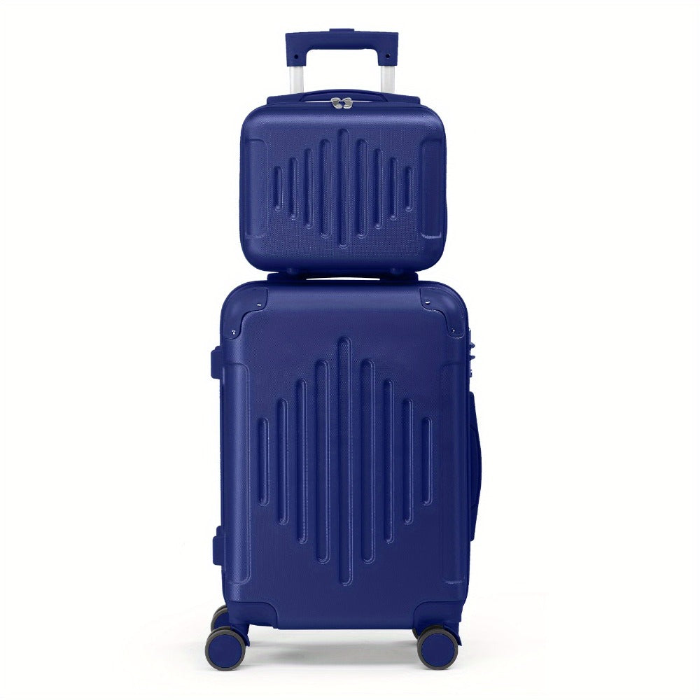 Maletas de Viaje 2 Piezas con Ruedas Giratorias, Ligero y Aprobado para Aerolíneas, Carcasa Dura ABS, Tamaño 12"+20", Set de Equipaje de Mano