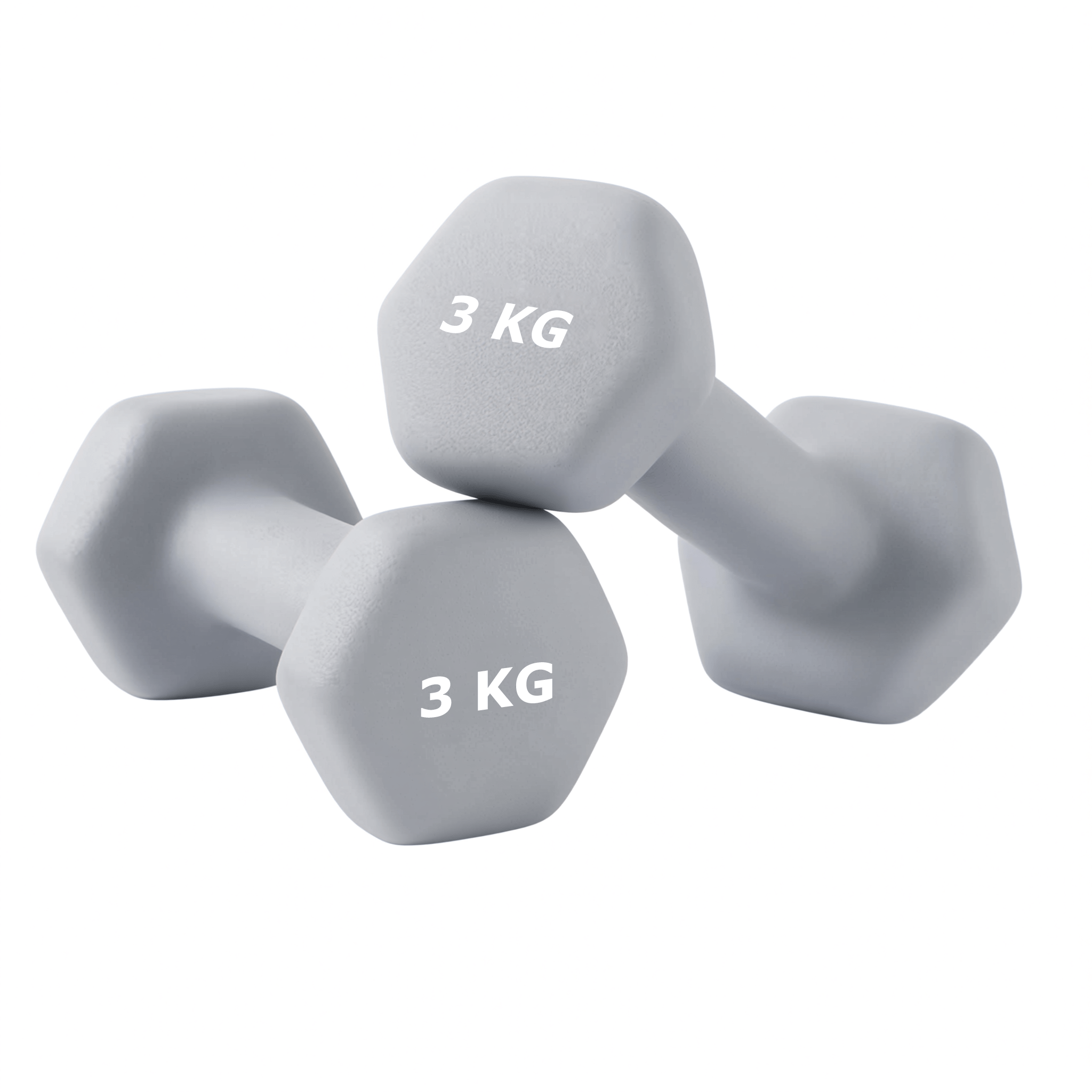 2 piezas - mancuernas de mango curvo ergonómico 0,5 kg / 1 kg / 1,5 kg / 2 kg / 3 kg / 4 kg / 5 kg / 6 kg un par de equipos de entrenamiento de peso de fitness de gimnasio doméstico no deslizante equipo de entrenamiento de yoga gris para hombres y mujeres