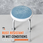 Silla de ducha VEVOR giratoria 360 grados, asiento ajustable de silla de ducha, silla de baño para ducha o bañera interior, banco antideslizante, asiento de bañera para personas mayores, discapacitados y personas con discapacidad, capacidad de 136,1 kg