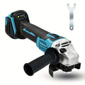 Amoladora angular inalámbrica de 400 W, 125 mm, reemplazo para batería Makita 18 V BL1830, amoladora angular de mano con mango antivibración, amoladora sin escobillas, herramienta eléctrica de 11000 rpm, para esmerilar y pulir (batería no incluida)