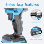 Llaves de impacto inalámbricas, Llaves de impacto de alto torque, Juegos de llaves inalámbricas, Equipadas con baterías, Baterías recargables. Brocas inalámbricas, Destornilladores compatibles con automóviles, Mecánicos de reparación de motocicletas, Entu