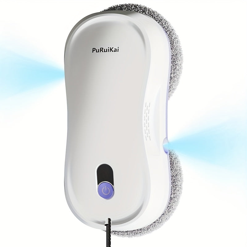 PuRuiKai M8 Robot Inteligente para Limpieza de Ventanas, Mini Robot Automático Bidireccional con Rociador, Control Remoto Eléctrico Programable, Regalo de Halloween